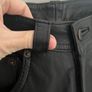 Unsigned black leather trousers jeans style Sz 8UK  W28 L 32 Image 10
