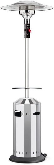 8kW Gas Patio Heater Outdoor Garden Heater with Wheels