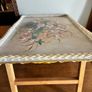 Vintage Royal Melamine and wicker breakfast or lap tray with folding legs Image 6