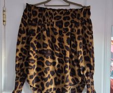 Animal print blouse, size 8
