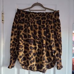 Animal print blouse, size 8