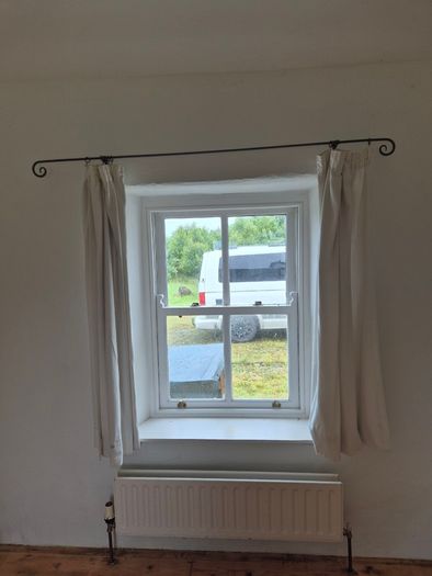 Traditional Handcrafted Wrought Iron Curtain Rail Cottage Style