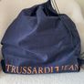 Trussardi Jeans Navy Blue Patent Handbag Image 5