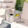 2 Seater Garden Swing Chair Patio Rocking Bench w/ Tilting Canopy Image 3