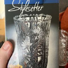 Price drop - Vintage Stylesetter Crystal Clear 24% Lead Crystal Vase