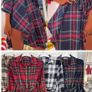 Shirt dress with a tartan collar Image 4