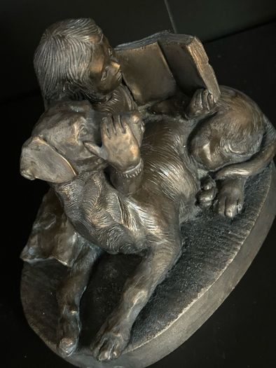 Bronze Figurine by Barry Ormond Reading Lesson
