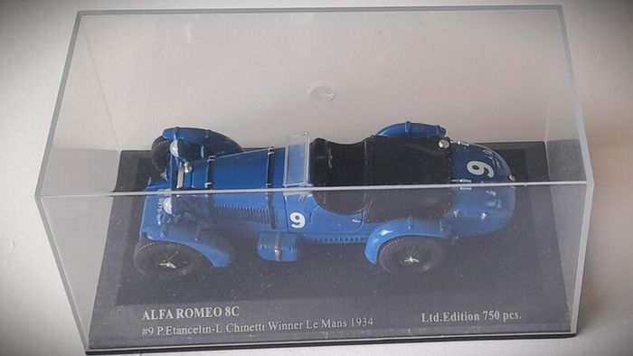 Diecast Model Le Mans Winning Alfa Romeo 8C 2300 Le Mans 1934 1st - IXO 1:43