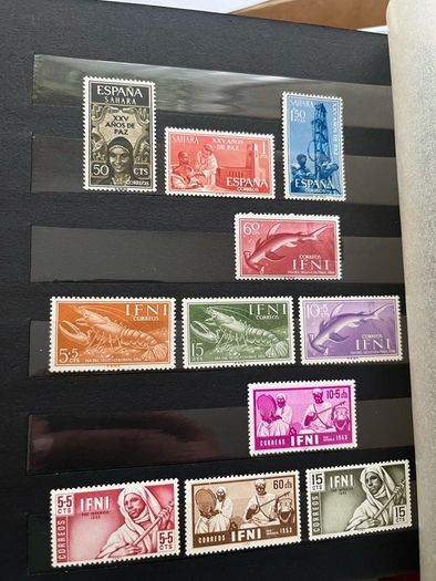 SPAIN Colonies album with stamps
