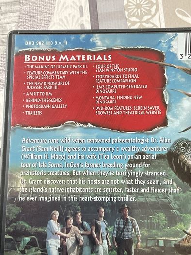 Jurassic Park DVD set.