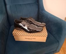 Black patent wedding shoes Size 10