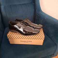 Black patent wedding shoes Size 10