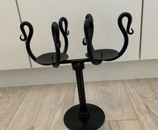 Black Cast Iron Candlebra