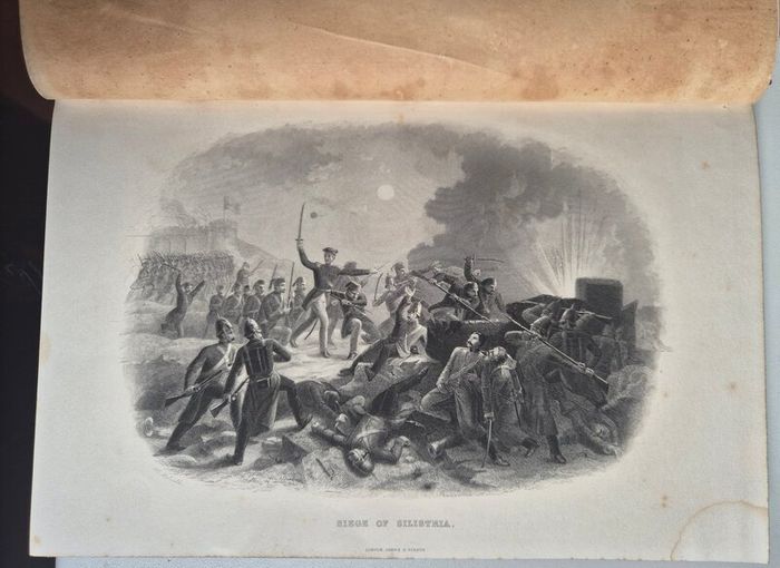 J.S. Virtue. History of the war against Russia. Illustrated. NOLAN, Edward H.Nineteenth century, Victorian, publishing, history, military, colonial, advertisement, prospectus, leaflet, broadside, insert, binding, crimson, cloth cases, gilt, subscribers.