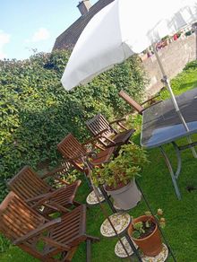 furniture , Landmann Classic 5 Chairs 1 Umbrella