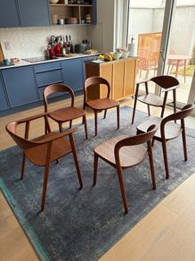 Dining chairs in solid oak