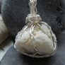 Druzy wirewrapped pendant.Gemstone pendant,Gemstone jewellery Image 8