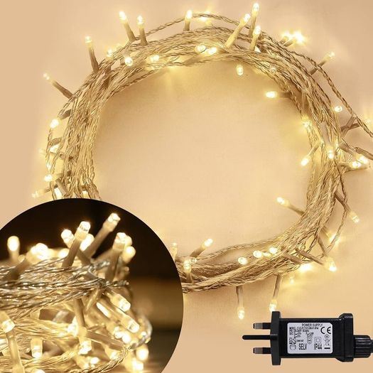 Lights 100 LED 10m/32ft Christmas Tree Lights for Indoor & Outdoor Warm White Decorations Fairy String Lights for Xmas Garden Bedroom & Party