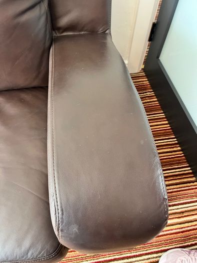 leather brown sofa