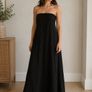 Side Pocket Linen Flared Dress Image 2