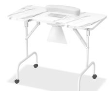 Manicure Table Portable  with Built-In Nail Vacuum
