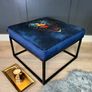 Square metal framed bench 60x60cm Image 4