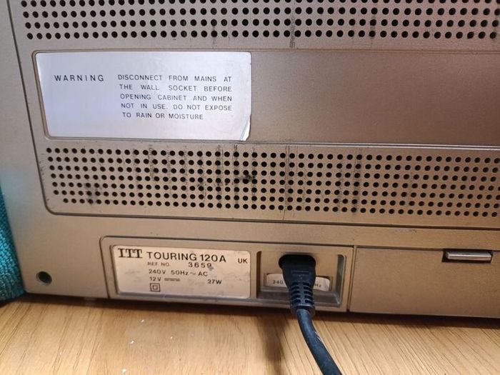 Large Itt Touring 120 Stereo Radio Recorder