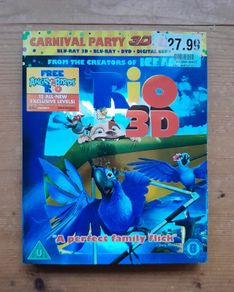 Rio 3D Blu-ray - 3 Disc Set - Mint