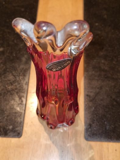 Murano glass vase