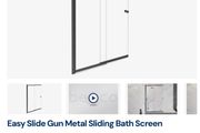 Bath Screen Gun Metal