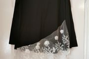 Unique Tunic Dress with White Lace Trim size 18