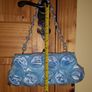 Sky Blue Satin Handbag Clutch Image 5
