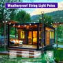 6pack 3M String Light Pole, Metal Outdoor String Light Pole, Suitable for Courtyard,Backyard,Garden,Patio,Party,Wedding Hanging Light Pole,Rustproof and Sturdy with Hooks. Image 7