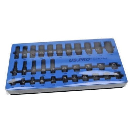 32 Piece 3/8 Drive Deep & Shallow Impact Socket Set