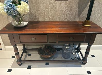 Vintage wooden hall table