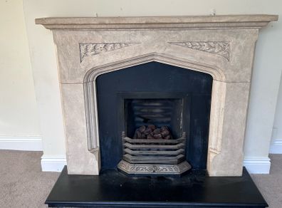 Fireplace and gas fire