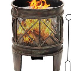 Multifunctional Fire Pit For Barbecue Camping Yard Garden Patio