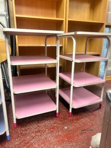 Coloured Storage Shelves