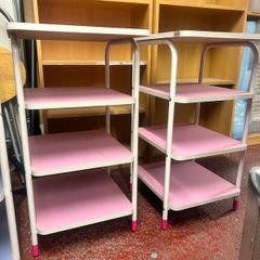 Coloured Storage Shelves