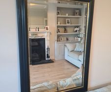 Large Charcoal Black Wall Mirror