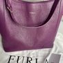 Fabulous Furla Leather Designer Bag in the Colour Aubergine Image 4