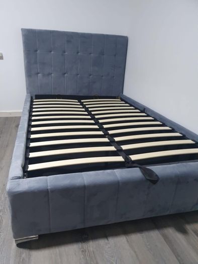 Brand New Stylish Grey Gaslift Storage Beds On Sale. 4ft, 4ft6 5ft And 6ft Sizes Available