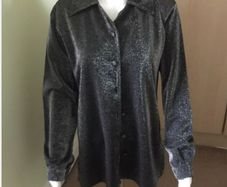 Sparkle dark silver blouse