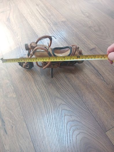 wooden motorbike ornament