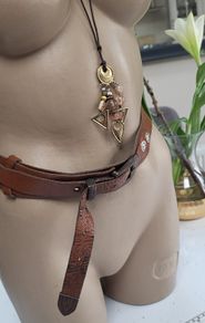 Made in England Tan Leather Boho Belt
