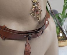 Made in England Tan Leather Boho Belt