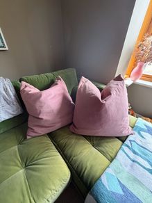 2 x Paul Costelloe Dunnes Stores Blush Pink Cushions