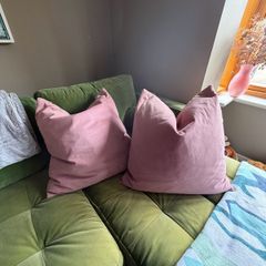 2 x Paul Costelloe Dunnes Stores Blush Pink Cushions