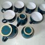Denby Greenwich Cups, Milk Jug & Sugar Bowl - 9 Pieces Image 6