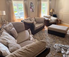 3-2-1 sofa + footstool
